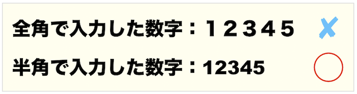 全角と半角数字
